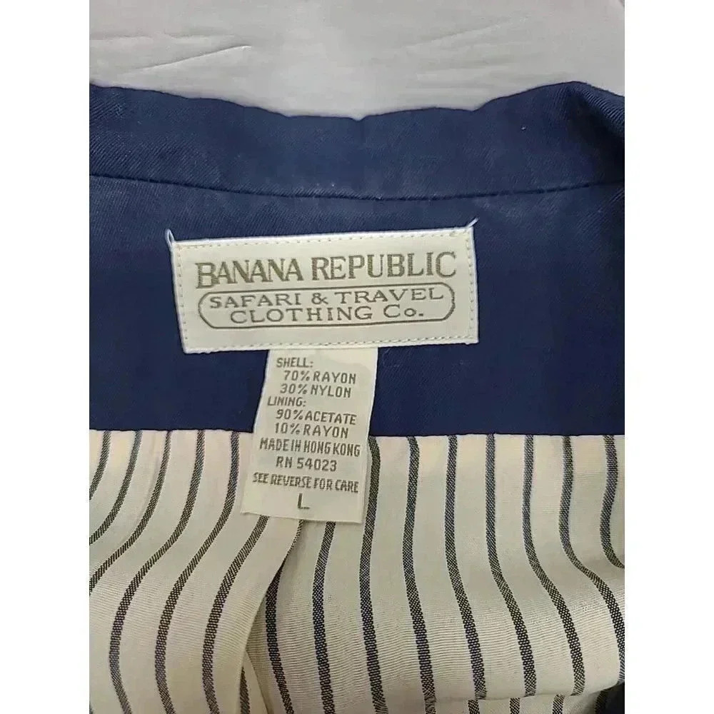 Vintage Banana Republic Safari & Travel Clothing Jacket Women's Size Large Lined - Picture 4 of 9